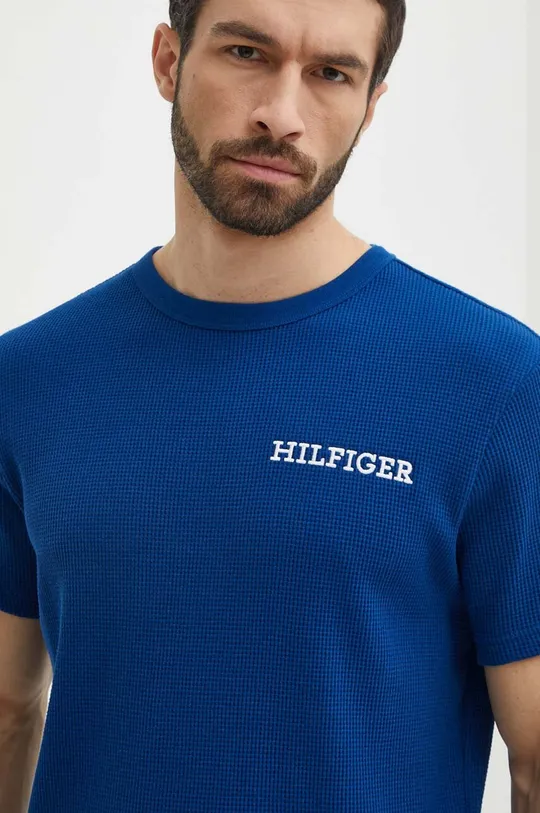 granatowy Tommy Hilfiger t-shirt lounge bawełniany