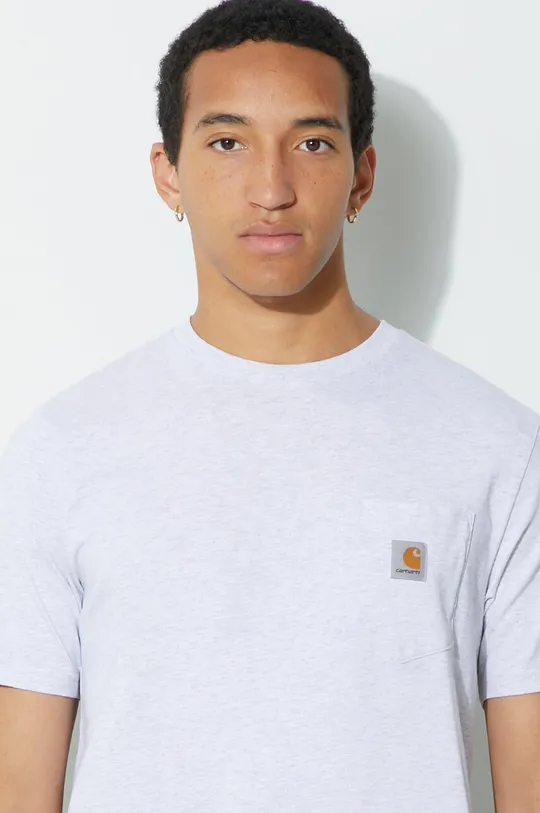 Carhartt WIP t-shirt bawełniany S/S Pocket szary