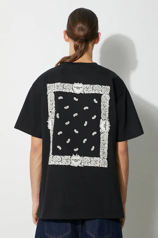Carhartt WIP t-shirt bawełniany S/S Paisley T-Shirt czarny