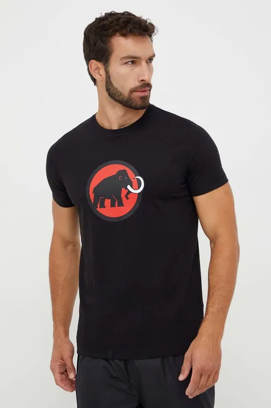 čierna Športové tričko Mammut Core Pánsky