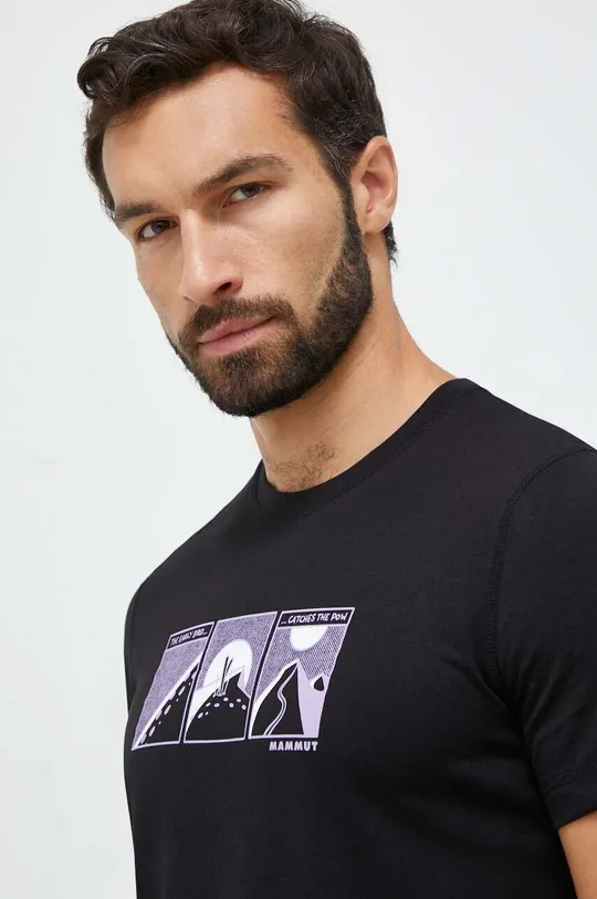 czarny Mammut t-shirt sportowy Core Męski