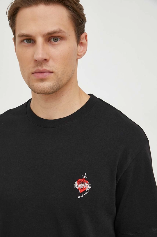 czarny The Kooples t-shirt bawełniany