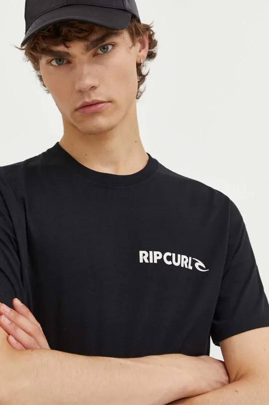 fekete Rip Curl pamut póló