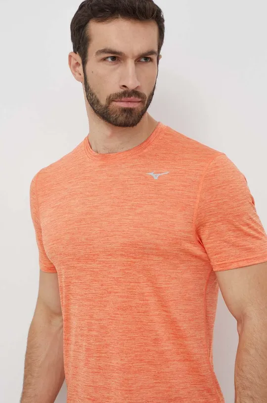 pomarańczowy Mizuno t-shirt do biegania Impulse Core