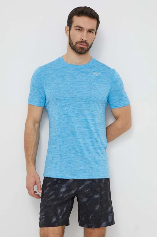 niebieski Mizuno t-shirt do biegania Impulse Core