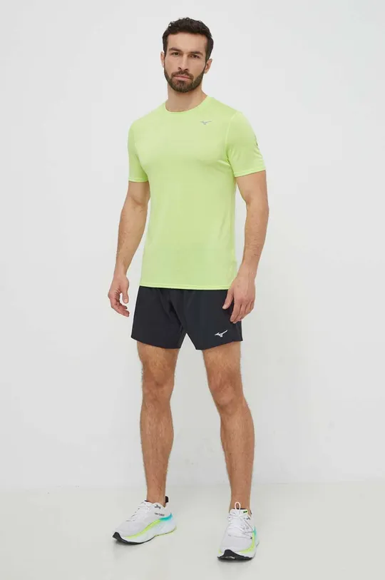 Μπλουζάκι για τρέξιμο Mizuno Impulse πράσινο