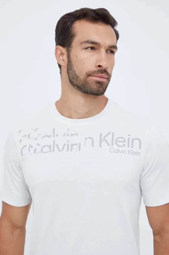 beżowy Calvin Klein Performance t-shirt treningowy Męski