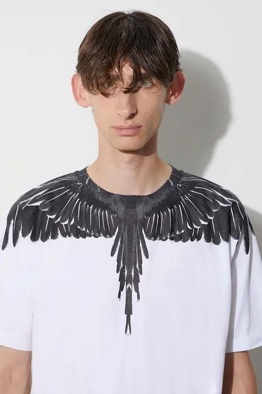 Bavlněné tričko Marcelo Burlon Icon Wings Pánský