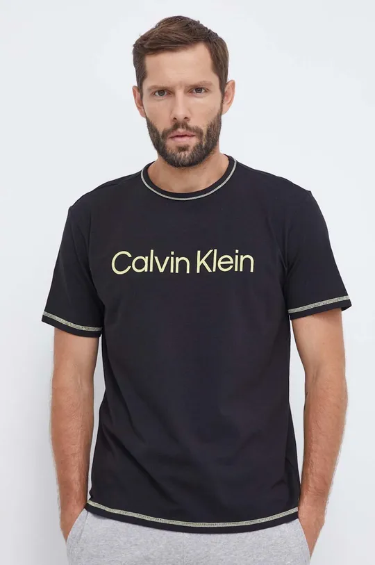 μαύρο Μπλουζάκι lounge Calvin Klein Underwear Ανδρικά