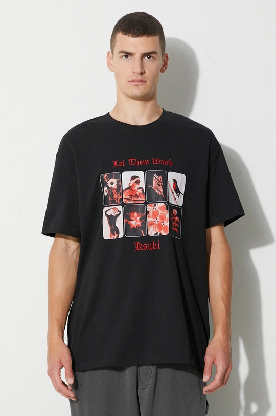 nero KSUBI t-shirt in cotone Uomo