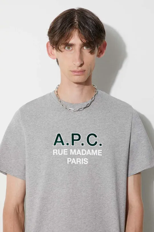 Βαμβακερό μπλουζάκι A.P.C. Ανδρικά
