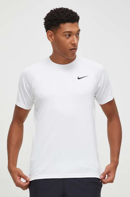 Kratka majica za vadbo Nike bela