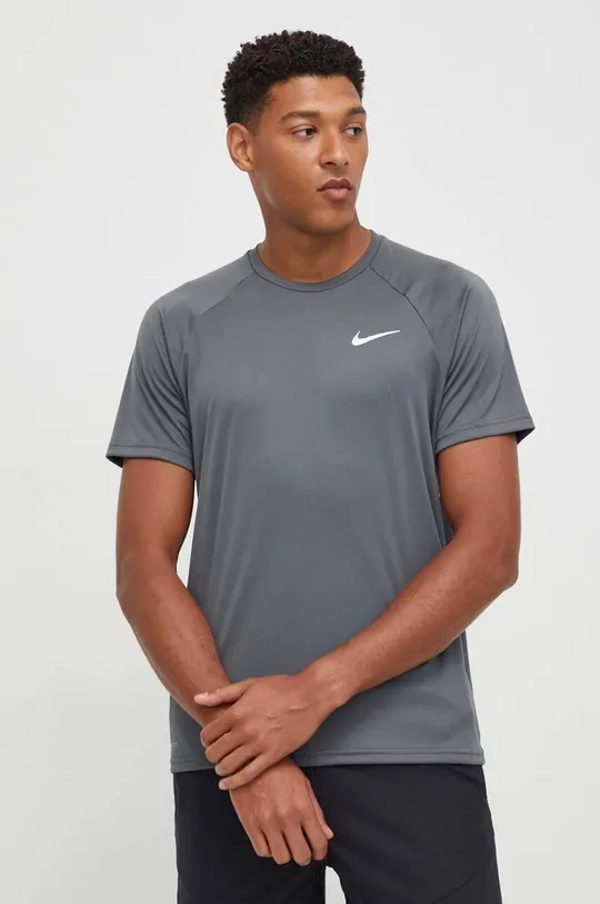 Kratka majica za vadbo Nike siva