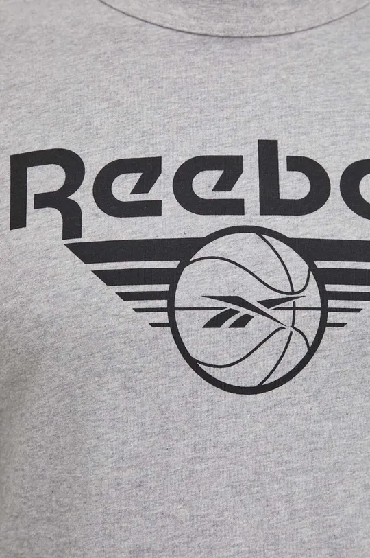 szürke Reebok Classic pamut póló Basketball