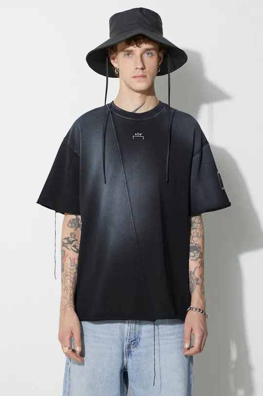 czarny A-COLD-WALL* t-shirt bawełniany SHIRAGA T-SHIRT