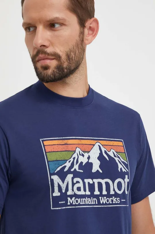 тёмно-синий Спортивная футболка Marmot MMW Gradient