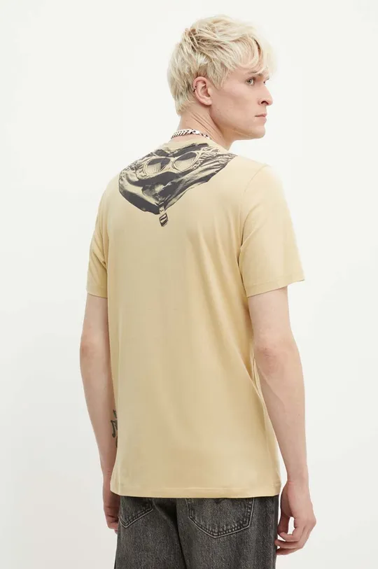 beige C.P. Company t-shirt in cotone 30/1 JERSEY GOGGLE PRINT T-SHIRT