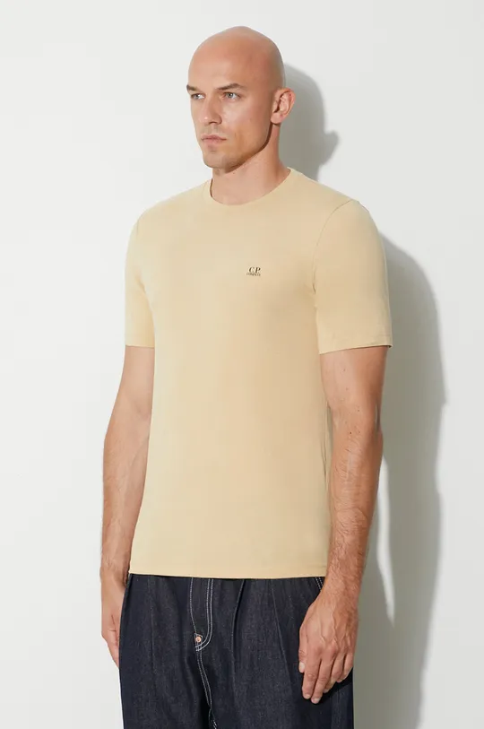 beige C.P. Company cotton t-shirt 30/1 JERSEY GOGGLE PRINT T-SHIRT