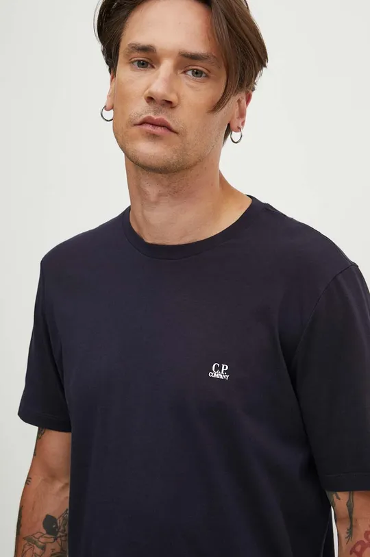 blu navy C.P. Company t-shirt in cotone 30/1 JERSEY SMALL LOGO T-SHIRT Uomo