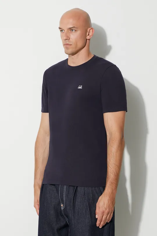 blu navy C.P. Company t-shirt in cotone 30/1 JERSEY SMALL LOGO T-SHIRT
