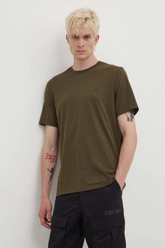 verde C.P. Company t-shirt in cotone 30/1 JERSEY SMALL LOGO T-SHIRT Uomo