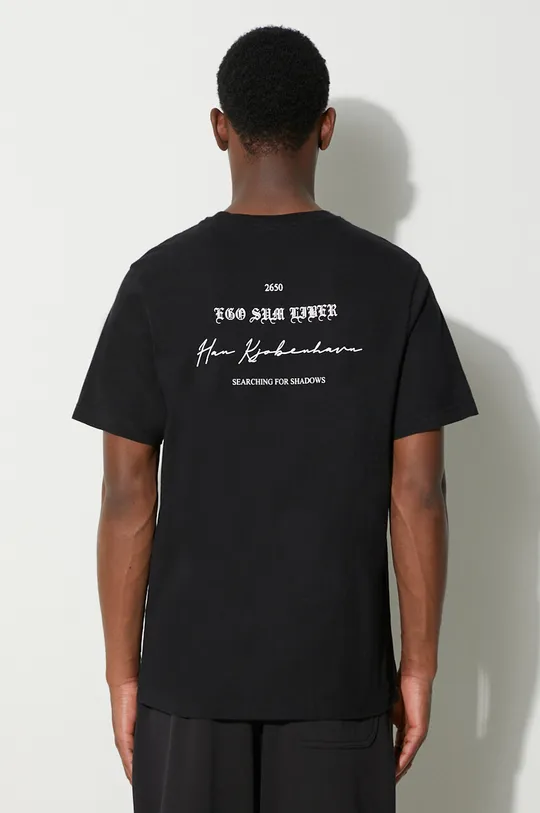 czarny Han Kjøbenhavn t-shirt bawełniany Męski