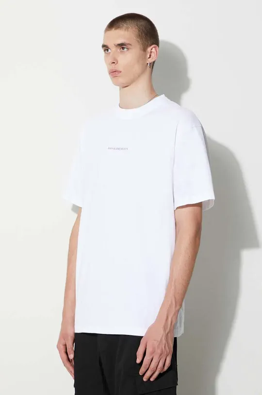 biały Han Kjøbenhavn t-shirt bawełniany