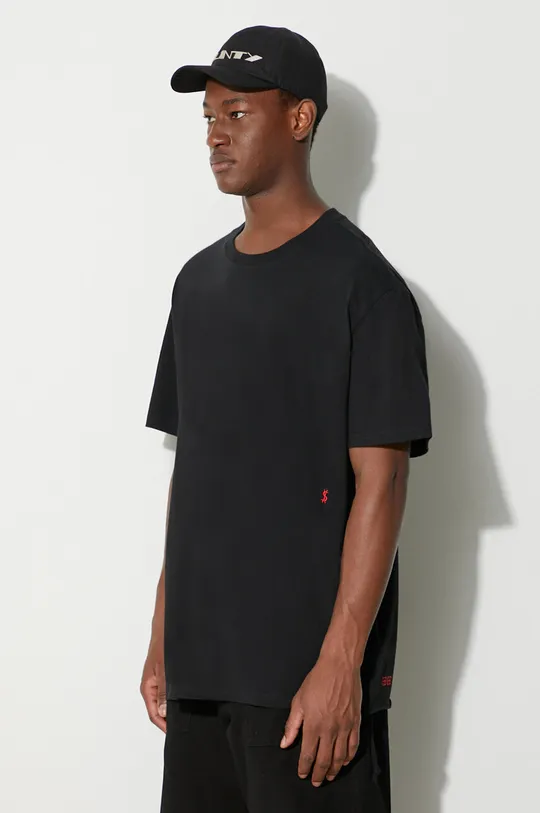 μαύρο Βαμβακερό μπλουζάκι KSUBI