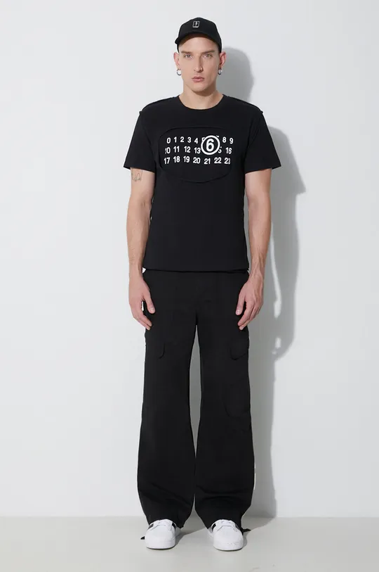 MM6 Maison Margiela t-shirt in cotone nero