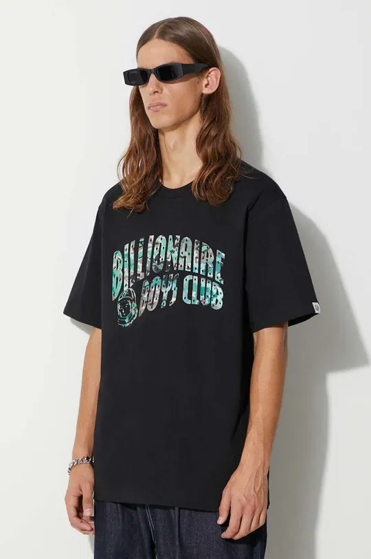 black Billionaire Boys Club cotton t-shirt NOTHING CAMO ARCH LOGO T-SHIRT