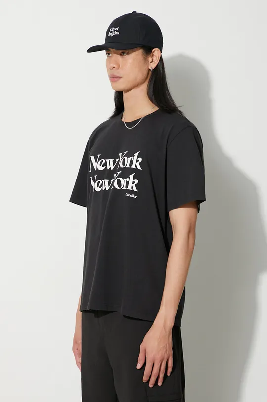 чорний Бавовняна футболка Corridor New York New York