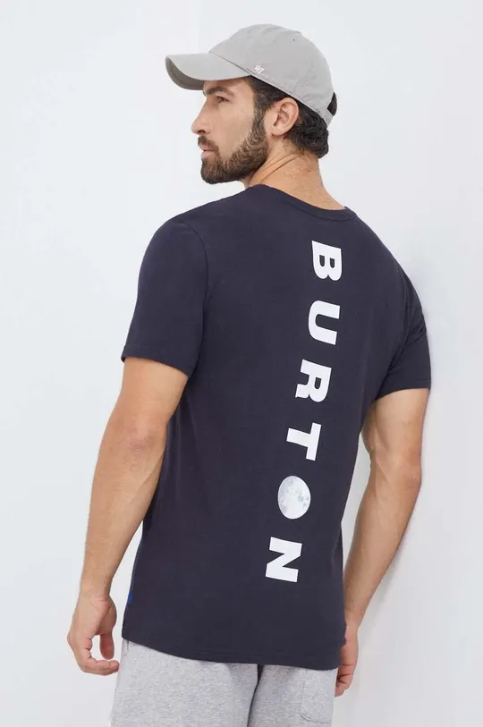 czarny Burton t-shirt bawełniany Męski