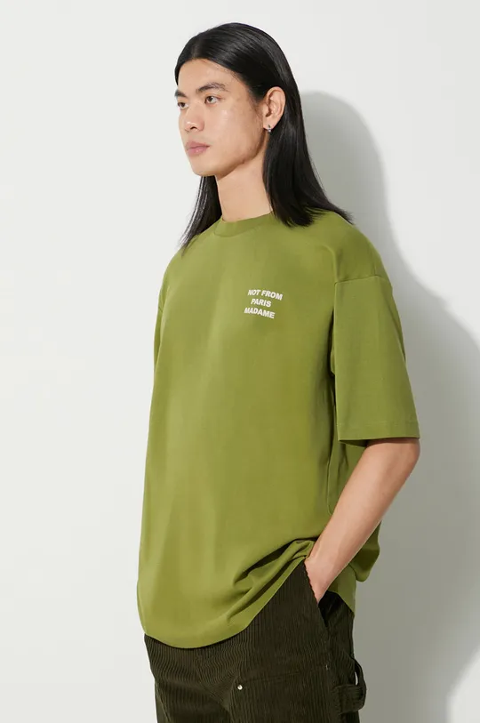 πράσινο Βαμβακερό μπλουζάκι Drôle de Monsieur