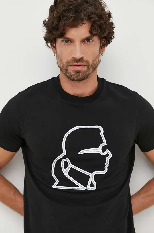 μαύρο Μπλουζάκι Karl Lagerfeld