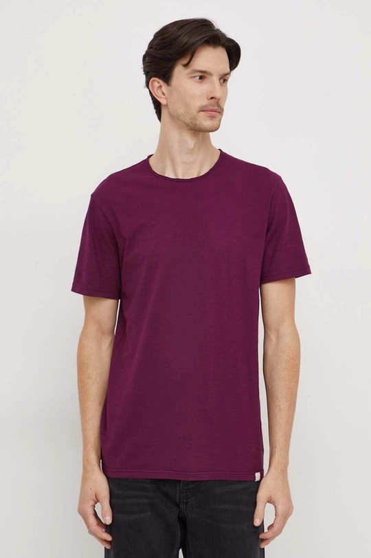 violetto United Colors of Benetton t-shirt in cotone Uomo