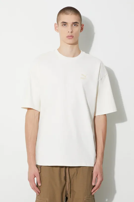 beige Puma cotton t-shirt BETTER CLASSICS Oversized Tee Men’s