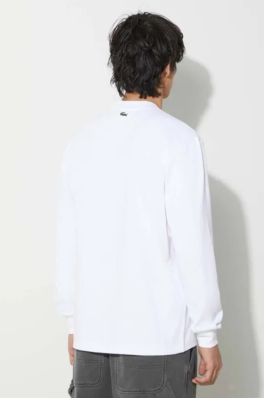 Памучна блуза с дълги ръкави Lacoste 100% памук