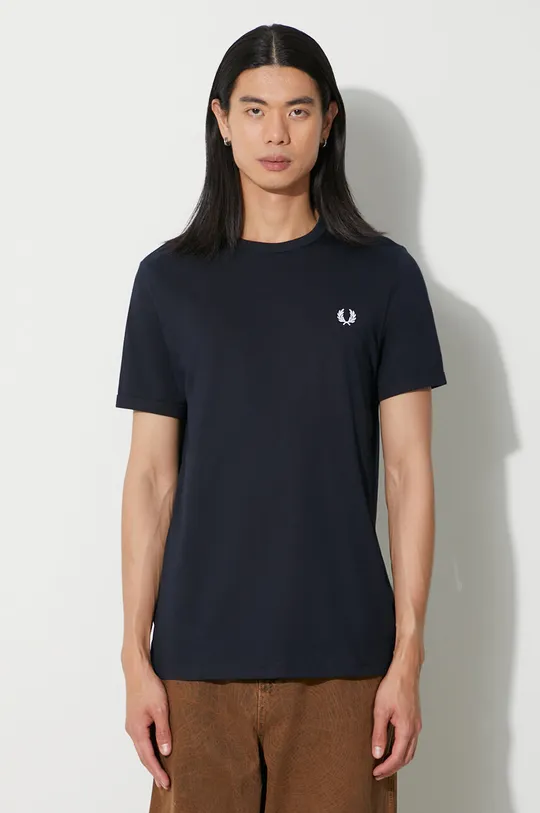 navy Fred Perry cotton t-shirt Men’s