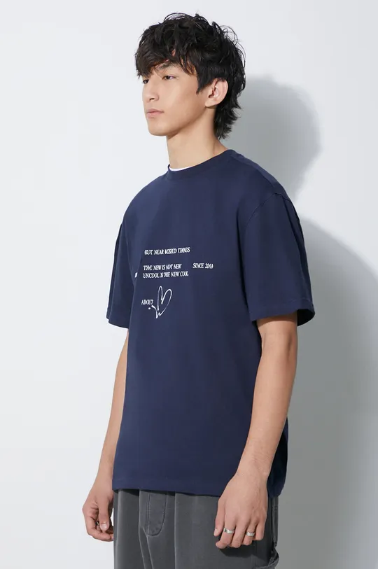 Ader Error t-shirt Twinkle Heart Logo Main: 75% Cotton, 25% Polyester Other materials: 97% Cotton, 3% Elastane