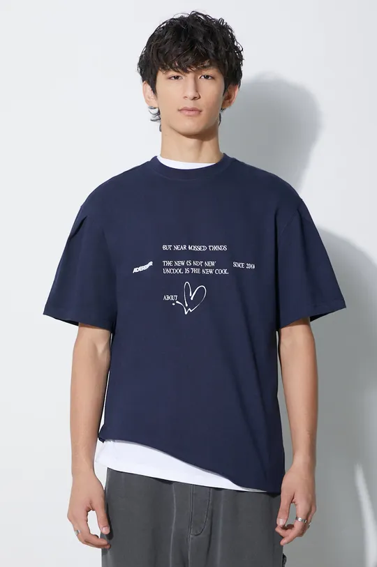 granatowy Ader Error t-shirt Twinkle Heart Logo
