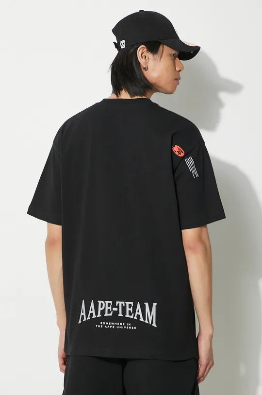 Памучна тениска AAPE Aape Team Theme Tee 100% памук