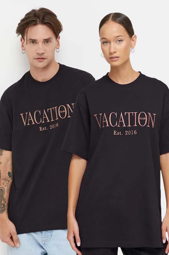 crna Pamučna majica On Vacation Unisex