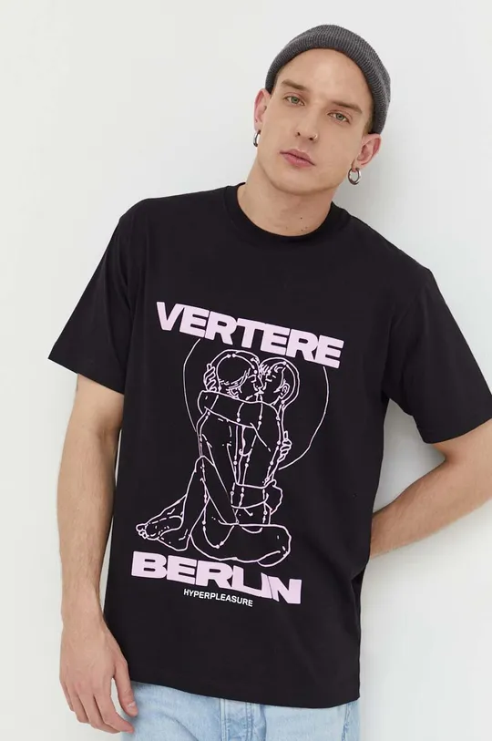чорний Бавовняна футболка Vertere Berlin