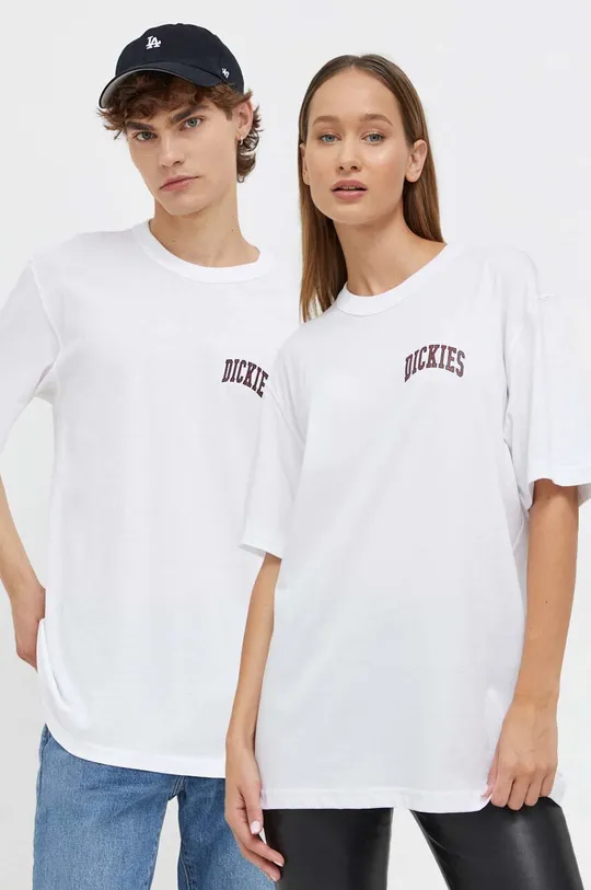 λευκό Βαμβακερό μπλουζάκι Dickies Unisex