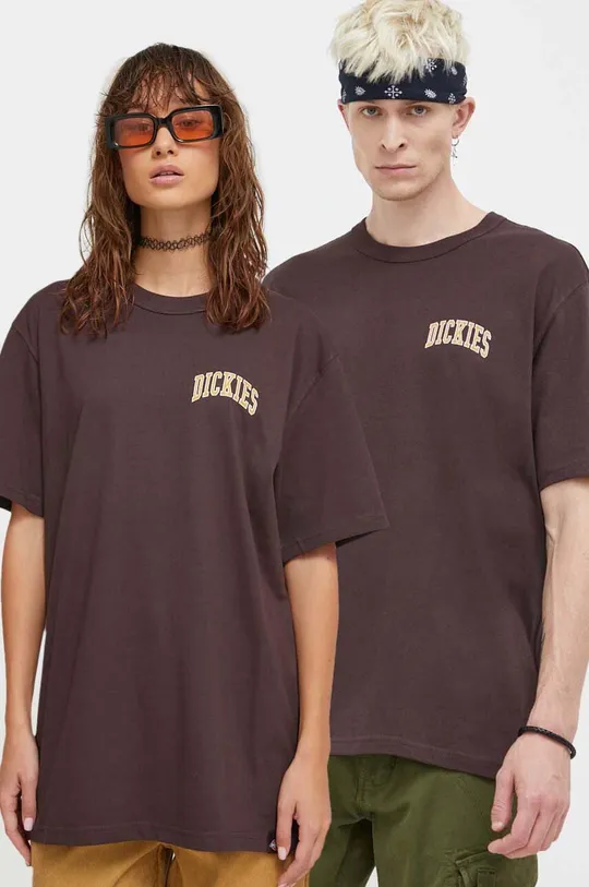 καφέ Βαμβακερό μπλουζάκι Dickies Unisex