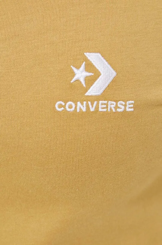 Βαμβακερή μπλούζα με μακριά μανίκια Converse