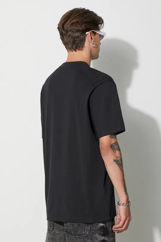 czarny Y-3 t-shirt bawełniany