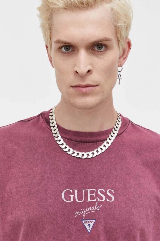 Βαμβακερό μπλουζάκι Guess Originals