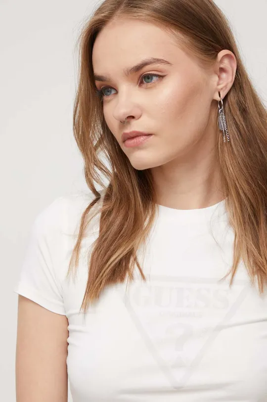 beżowy Guess Originals t-shirt