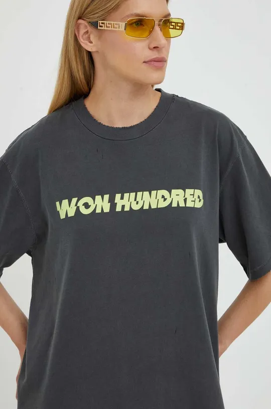 Βαμβακερό μπλουζάκι Won Hundred